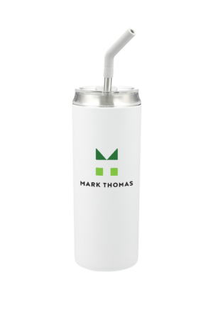 Copper Vacuum Tumbler with Stainless Steel Straw - 20oz