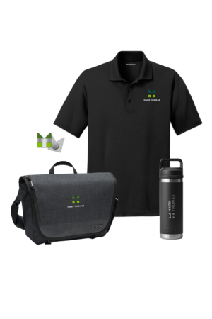 A: Messenger Bag + Men's Polo Set - Office Team