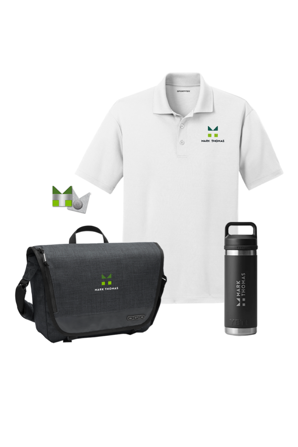 A: Messenger Bag + Men's Polo Set - Office Team