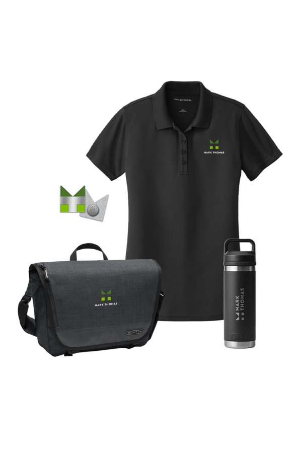 B: Messenger Bag + Women's Polo Set - Office Team