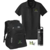 D: Backpack + Women's Polo Set - Office Team