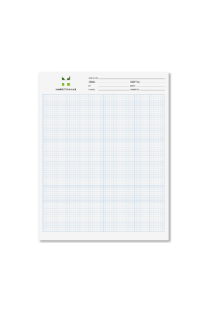 Full Color Graph Pad /25 Sheets per Pad