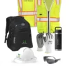 A: Backpack/Class 2 Hyper-Lite Vest Set - Sanitary District Team