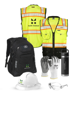 A: Backpack/Class 2 Surveyors Vest Set - Sanitary District Team