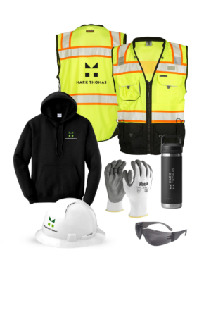 C: Sweatshirt/Class 2 Surveyors Vest Set - Construction Management Team