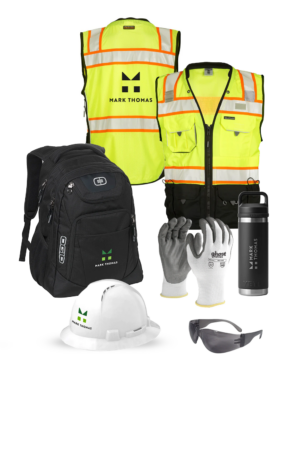 A: Backpack/Class 2 Surveyors Vest Set - Sanitary District Team