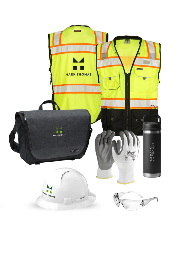 B: Messenger Bag/Class 2 Surveyors Vest Set - Sanitary District Team