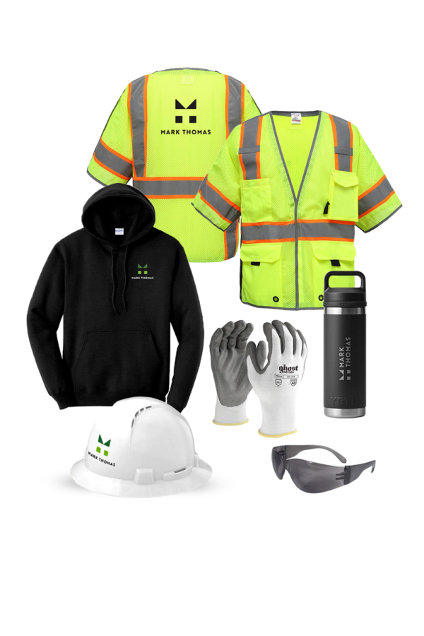 C: Sweatshirt/Class 3 Vest Set - Construction Management Team