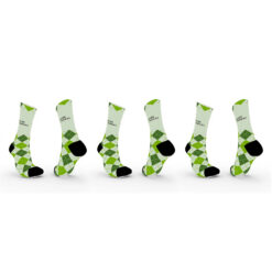 3-pair bundle - Athletic High-Performance Sports Crew Socks - Design 2