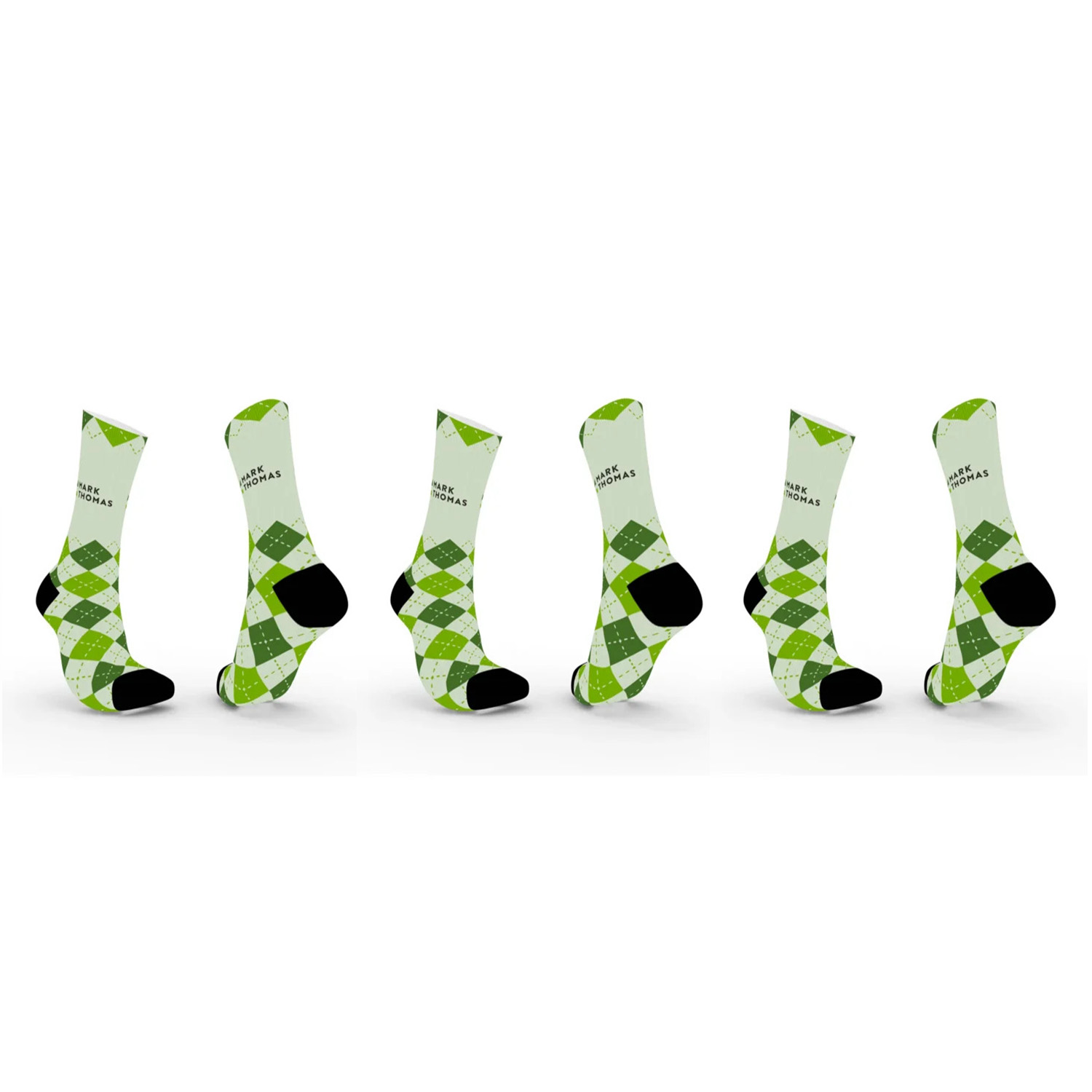 3-pair bundle - Athletic High-Performance Sports Crew Socks - Design 2