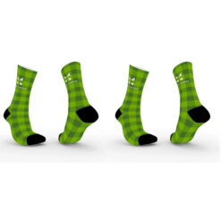 2-Pair Bundle - Sustainable High-Speed Premium Crew Socks - Design 1