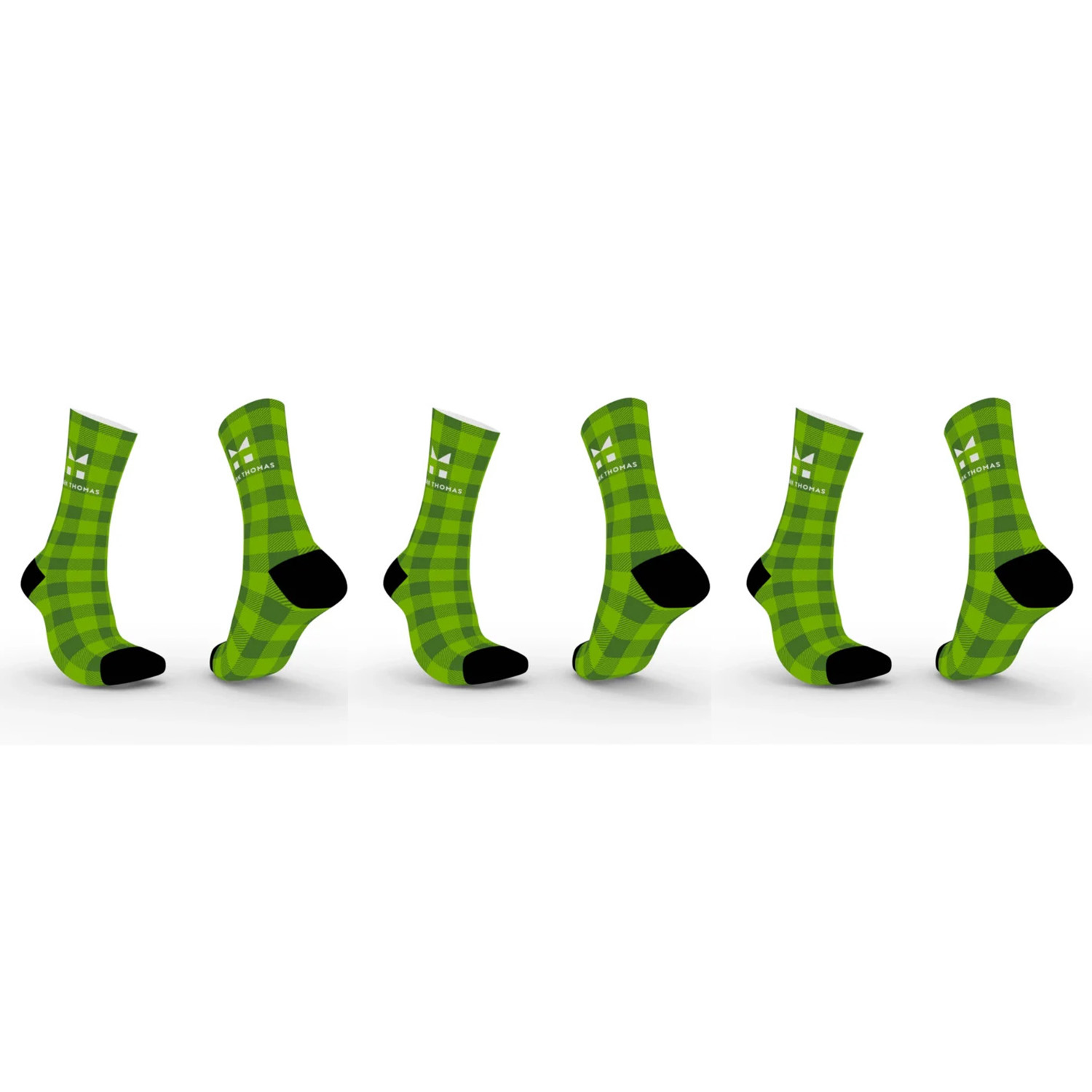 3-Pair Bundle - Sustainable High-Speed Premium Crew Socks - Design 1